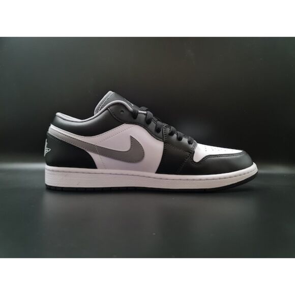 Jordan 1 Low Black White Grey. SIZE 10.5 - 553558-040 main image 5